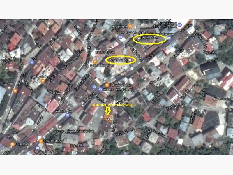 Artvin Merkez Çarşı Mahallesinde 61 m2 1+1 Daire Artvin Merkez