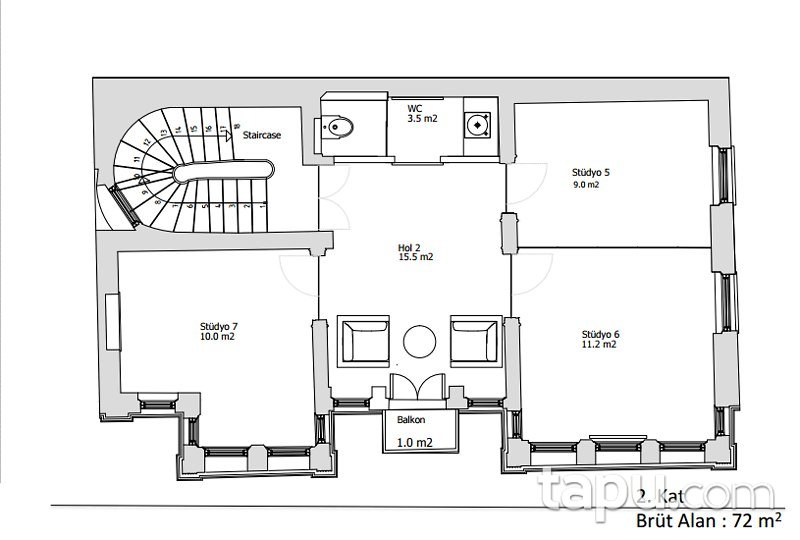 İstanbul Beyoğlu'nda Restorasyon Projeli Müstakil Tarihi Eser Bina