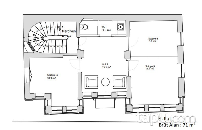 İstanbul Beyoğlu'nda Restorasyon Projeli Müstakil Tarihi Eser Bina