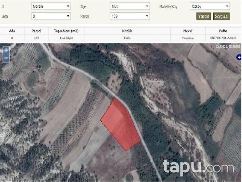 Mersin Mut İlçesi'nde Arsa