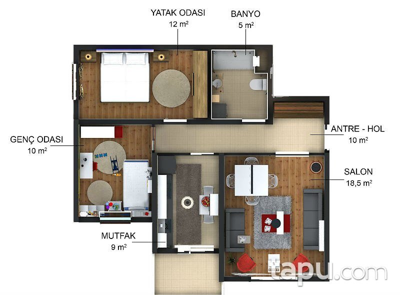 Edirne Keşan'da 2+1 Daire