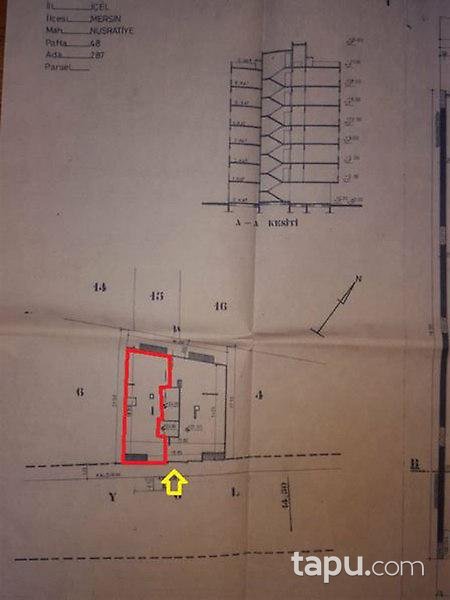 Mersin Akdeniz'de 110 m2 Dükkan