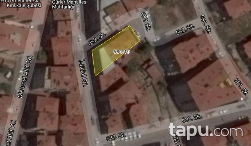 Kırıkkale Gürler Mahallesi'nde 91 m2 Daire