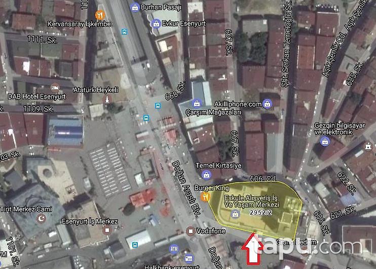 İstanbul Esenyurt Sultaniye'de AVM İçinde Dükkan 103 m2