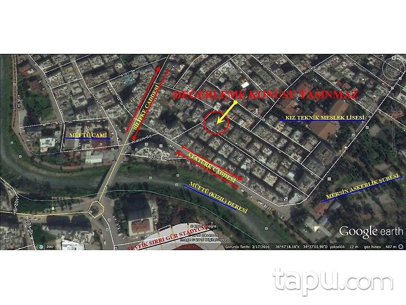 Mersin Akdeniz Hamidiye Mahallesi'nde 63 m2 Dükkan
