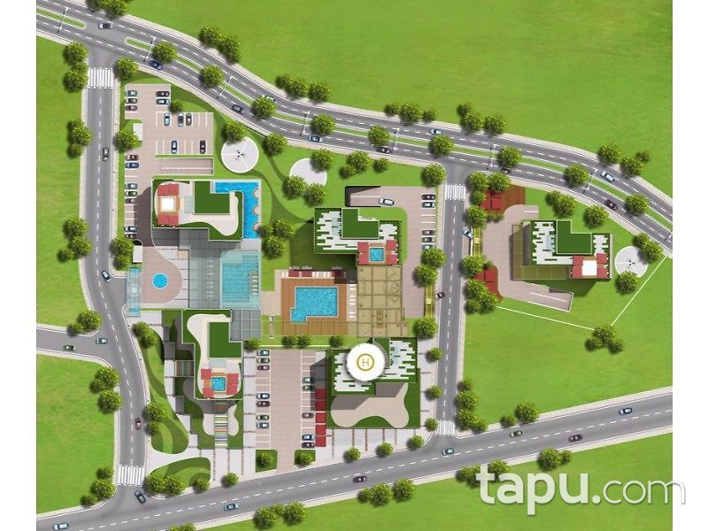 DAP Yapı Vazo Kule'de Natamam 43 m² 1+1