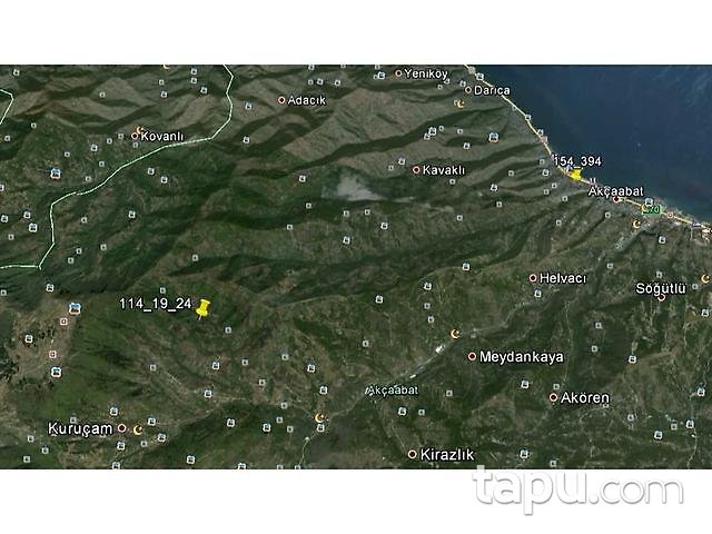 Trabzon Akçaabat'ta 2704m2 Tarla