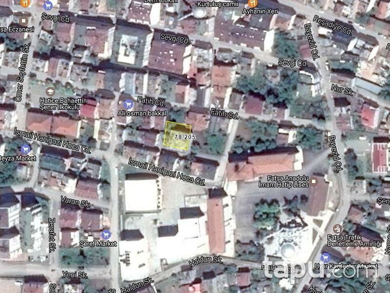 Ordu Fatsa Kurtuluş Mahallesi'nde 188 m2 Depo