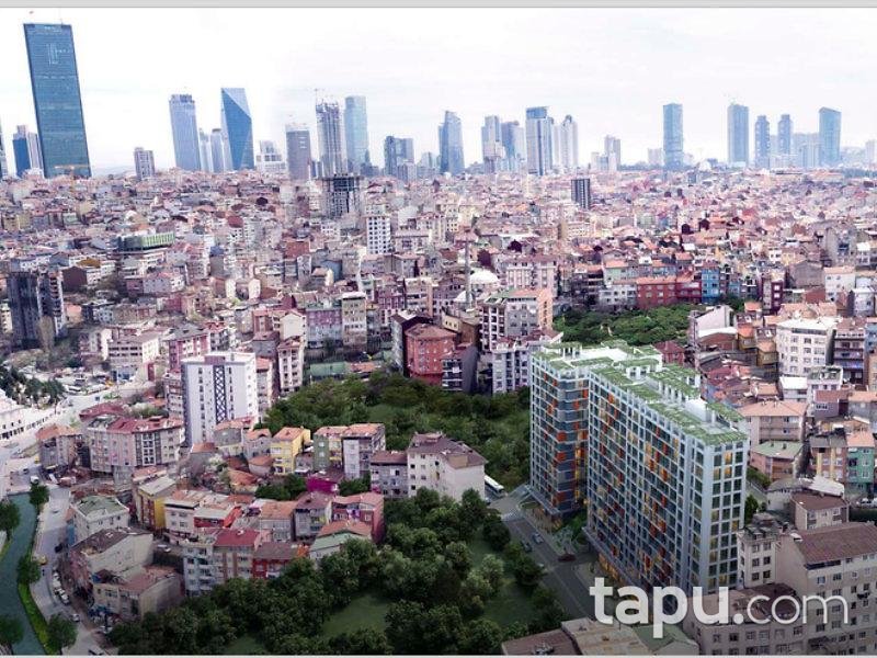 Kağıthane İva Flats Projesi'nde 1+1 Batı Cepheli Daire