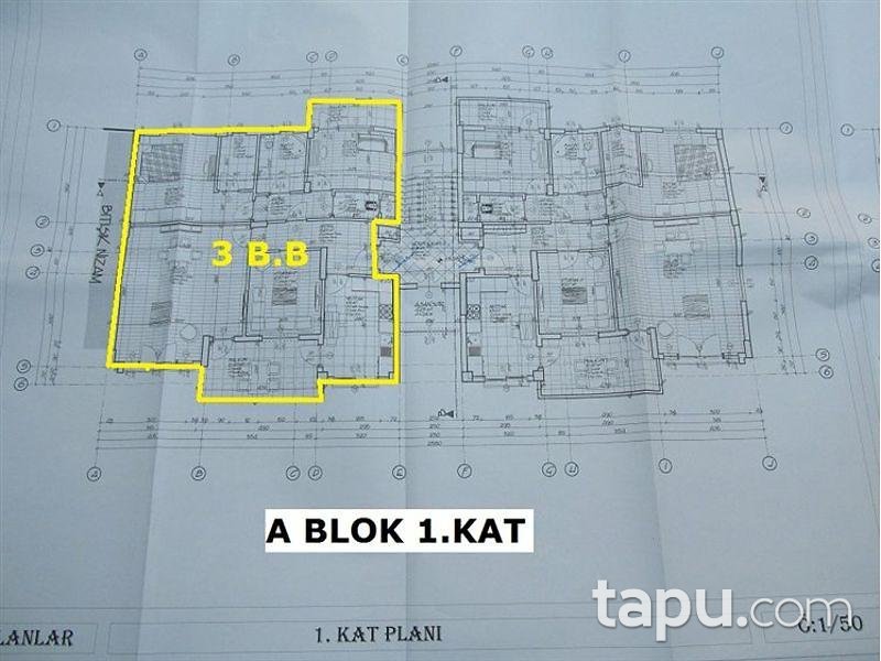Karabük Merkez 5000 Evler'de 3+1 133 m2 Natamam Daire