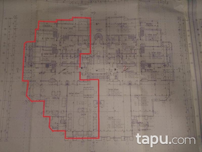 Kayseri Kocasinan'da 4+1 220 m2 Daire