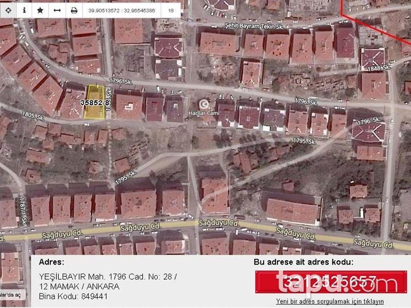 Ankara Mamak Yeşilbayır Mahallesinde 89 m2 Daire