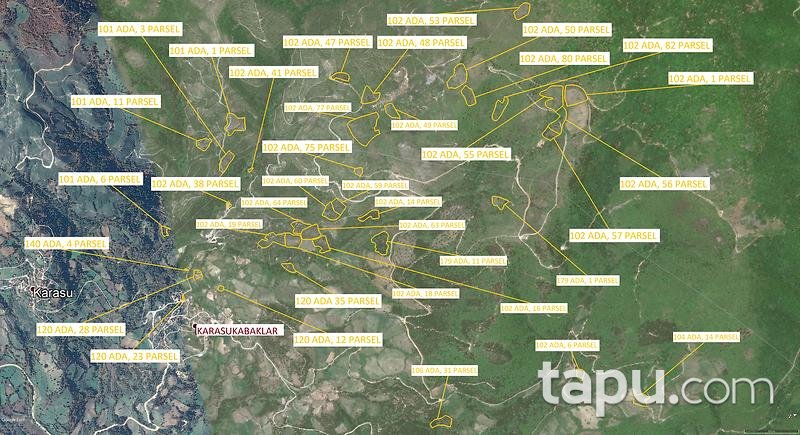 Balıkesir Gönen Karasukabaklar Köyü'nde Toplam 199 Dönüm 37 Tarla