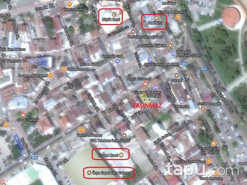 Ordu Ünye Liseler Mahallesinde Ofis