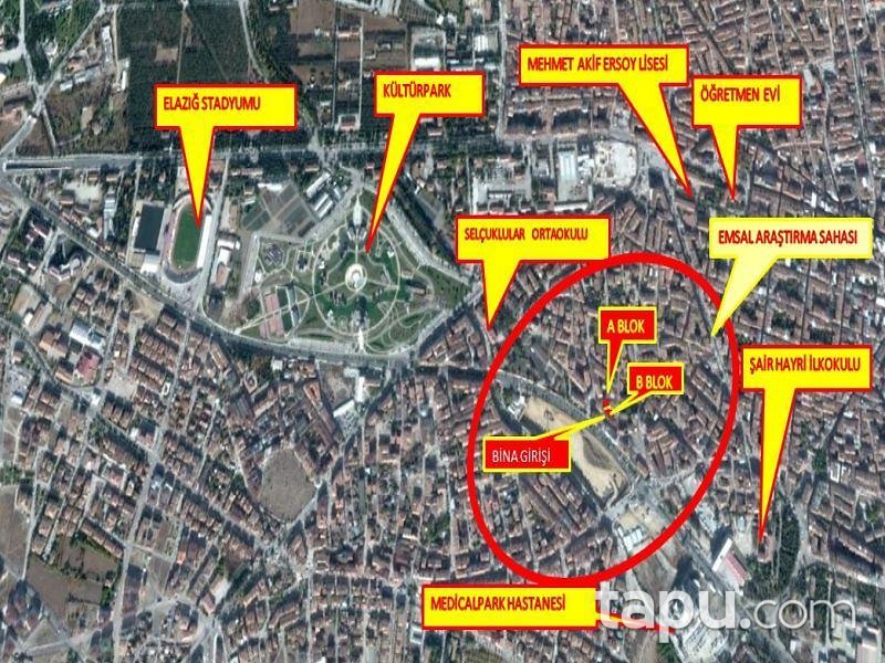 Elazığ Kültür Mahallesinde 133 m2 3+1 Daire