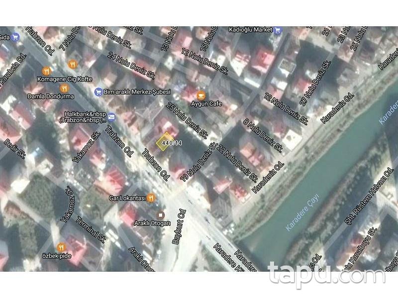 Trabzon Araklı Merkez Mahallesinde 3+1 Daire