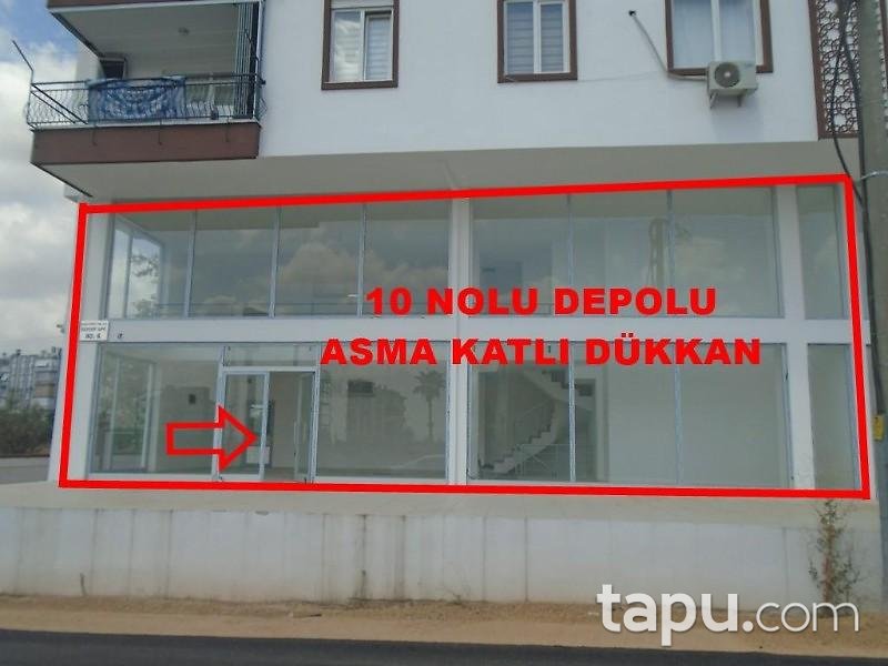 Antalya Kepez Varsak Karşıyaka Mahallesinde Asma Katlı Depolu Dükkan