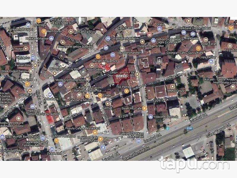 Kocaeli Gebze Hacı Halil Mahallesinde 385 m2 Depo