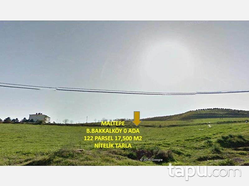 İstanbul Maltepe Büyükbakkalköy'de 17 Dönüm Tarla