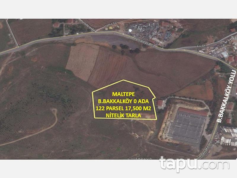 İstanbul Maltepe Büyükbakkalköy'de 17 Dönüm Tarla