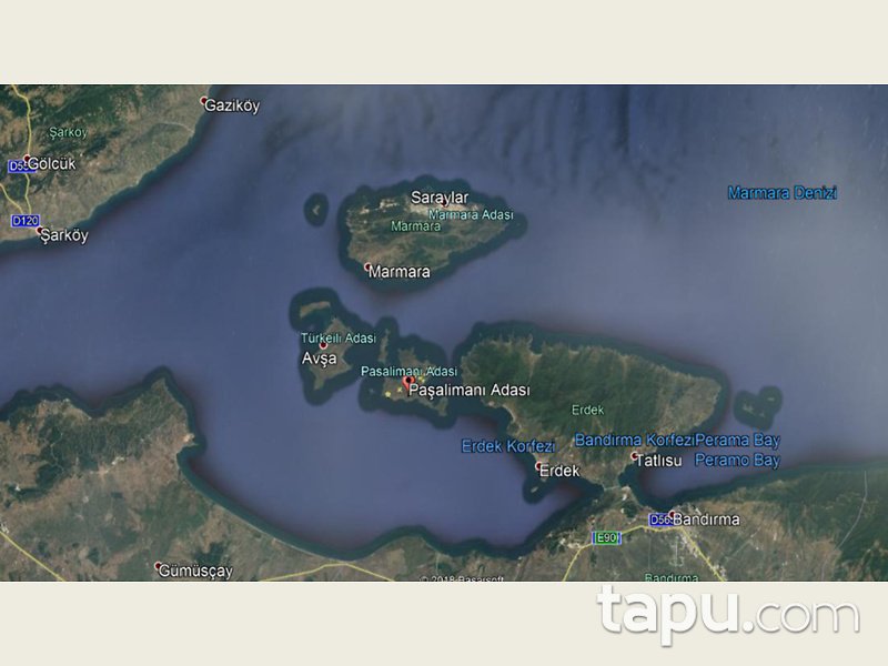 Balıkesir Erdek Paşalimanı Adasında 295.607 m2 Arsa