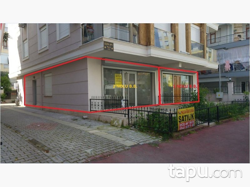 Antalya Muratpaşa Soğuksu Mahallesinde 122 m2 Dükkan