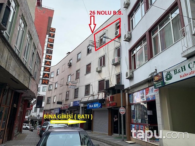 Trabzon Ortahisar İskenderpaşa Mahallesinde 62 m2 Büro