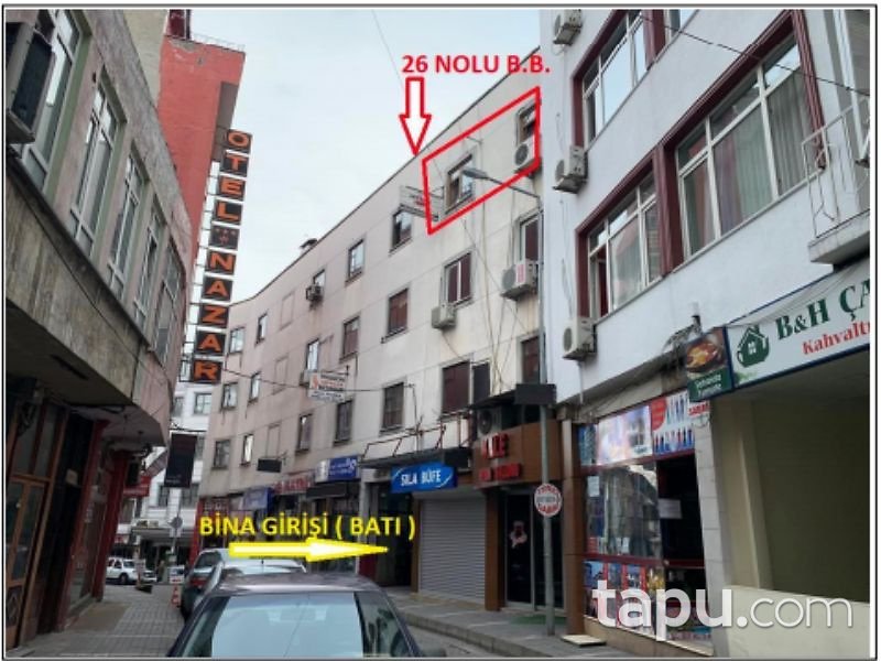 Trabzon Ortahisar İskenderpaşa Mahallesinde 62 m2 Büro