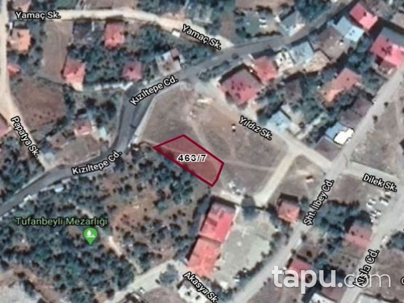 Adana Tufanbeyli Cumhuriyet Mahallesinde 728 m2 İmarlı Arsa