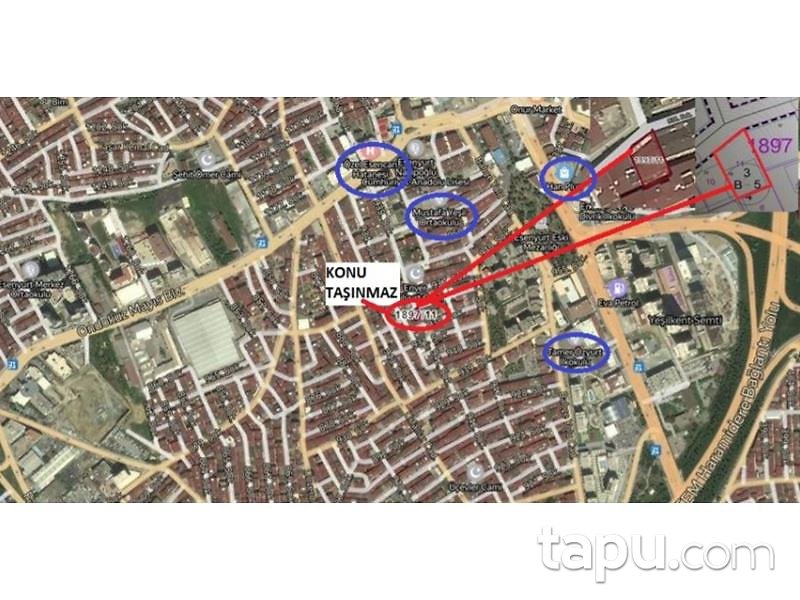 İstanbul Esenyurt Fatih Mahallesinde 2+1 72 m2 Daire