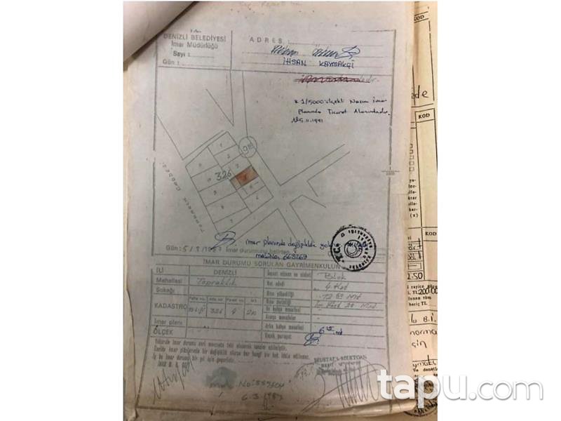 YAYINA ALINMAYACAK Denizli Pamukkale Topraklık Mahallesinde Natamam Bina