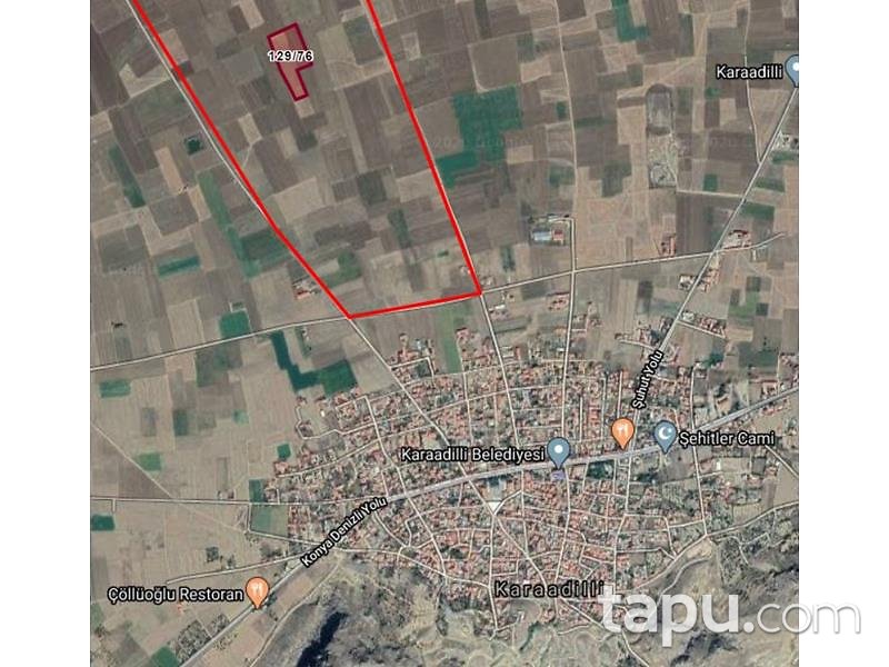 Afyonkarahisar Şuhut Karadilli/Çağlayan Mahallesinde 18.017 m2 Tarla