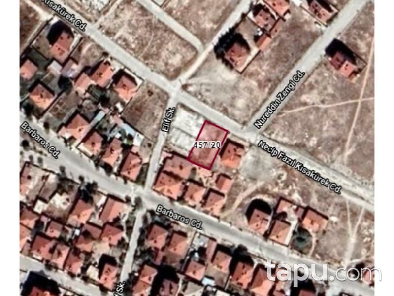 Konya Cihanbeyli Köprübaşı'nda Konut İmarlı 518 m2 Arsa