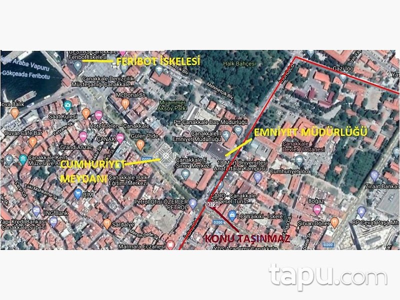 Çanakkale Merkez İnönü Caddesi'nde Kiracılı Dükkan