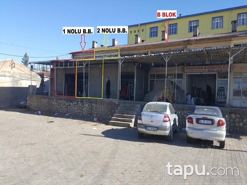 Mardin Artuklu Yenişehir Mahallesinde Sebze Halinde 46 m2 Depolu Dükkan