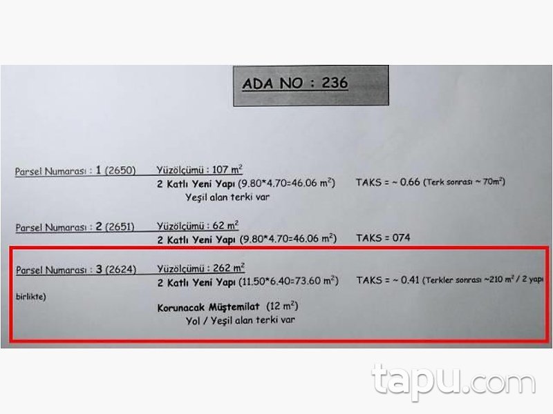 İzmir Selçuk Şirince Mahallesi'nde 261 m2 Arsa