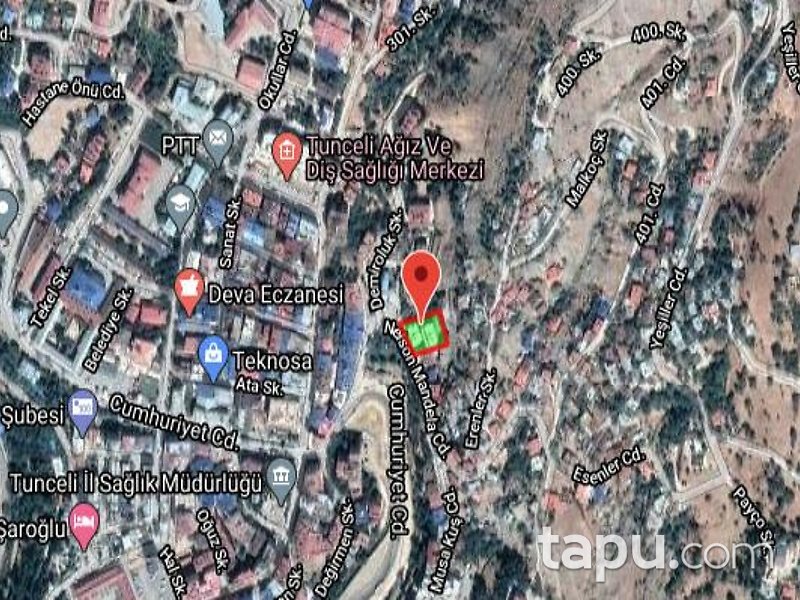 Tunceli Nelson Mandela Caddesi'nde 8,75 m Vitrin Cepheli İskanlı Dükkan