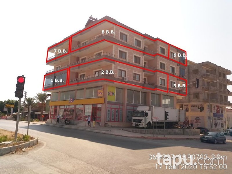 Hatay Arsuz Gözcüler Mahallesi'nde İskanlı 3+1 Daire