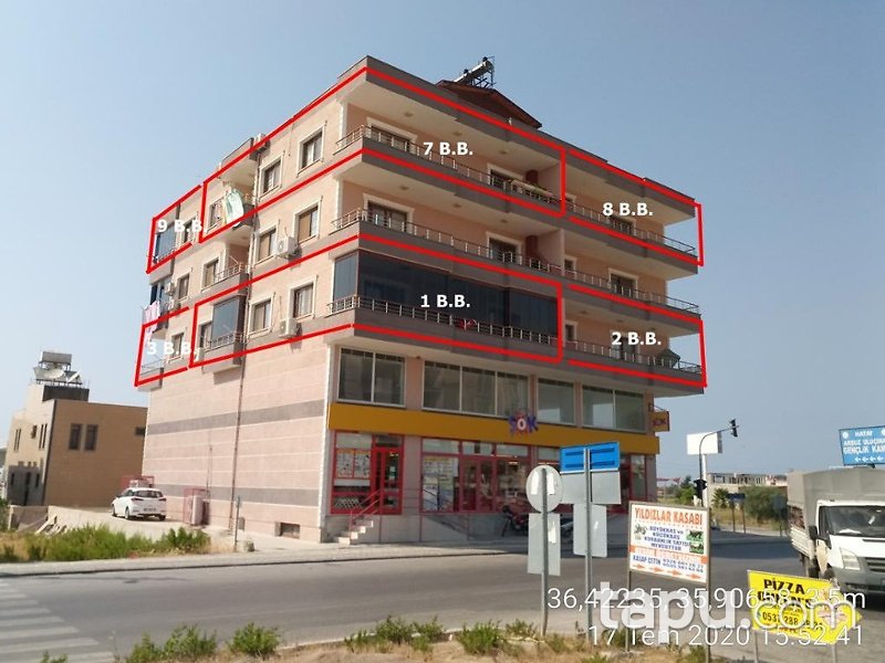 Hatay Arsuz Gözcüler Mahallesi'nde İskanlı 3+1 Daire