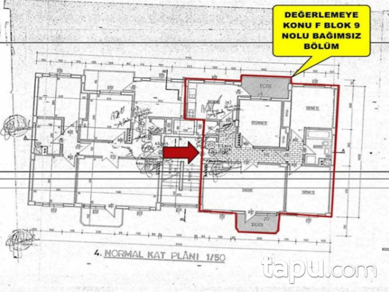 Kırklareli Merkez Cumhuriyet Mahallesi'nde 3+1 105 m2 İskanlı Daire