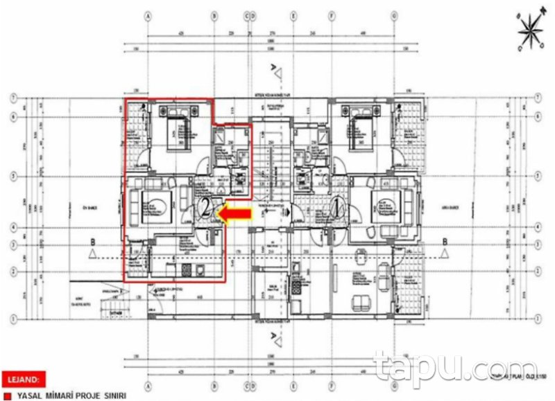 Şanlıurfa Eyyübiye Yenice Mahallesi'nde 1+1 58 m2 Daire