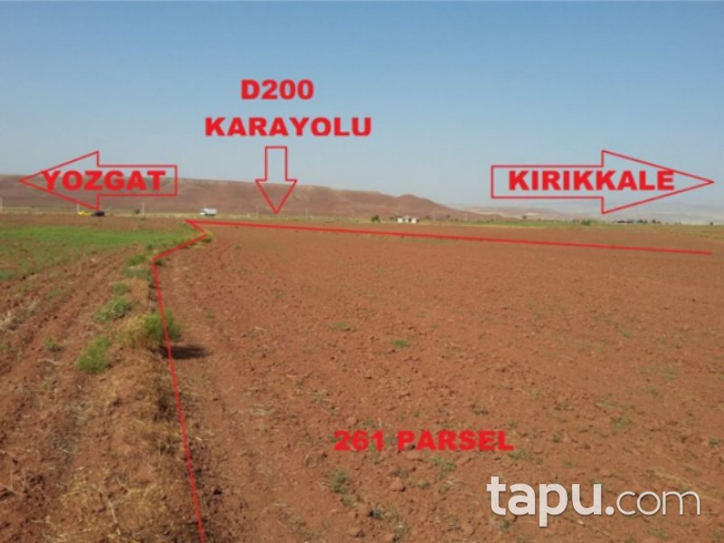 Yozgat Yerköy Yukarıihsangazili Mahallesi'nde 25800 m2 Tarla