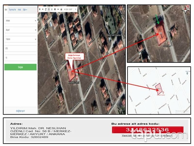 Ankara Akyurt Dr. Neslihan Özenli Caddesine Cepheli 78 m2 Dükkan