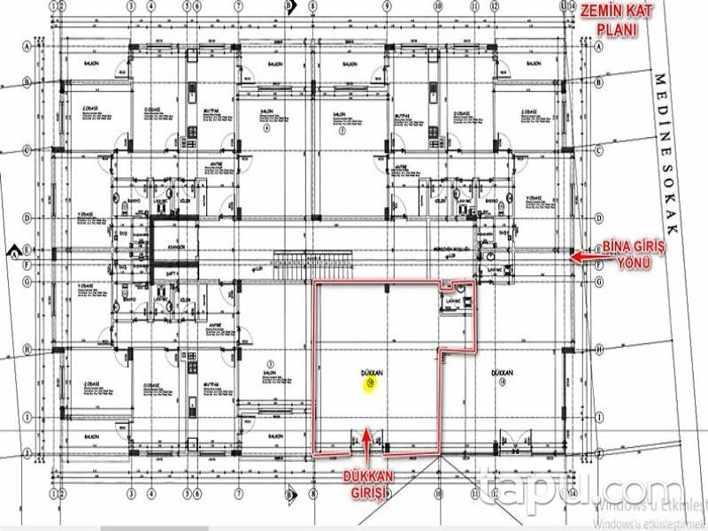 Ankara Akyurt Dr. Neslihan Özenli Caddesine Cepheli 78 m2 Dükkan