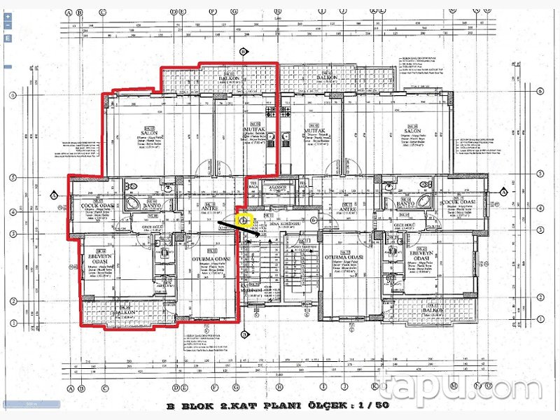 Diyarbakır Bağlar Öz Hasan 4 Sitesi'nde 3+1 149 m2 Daire