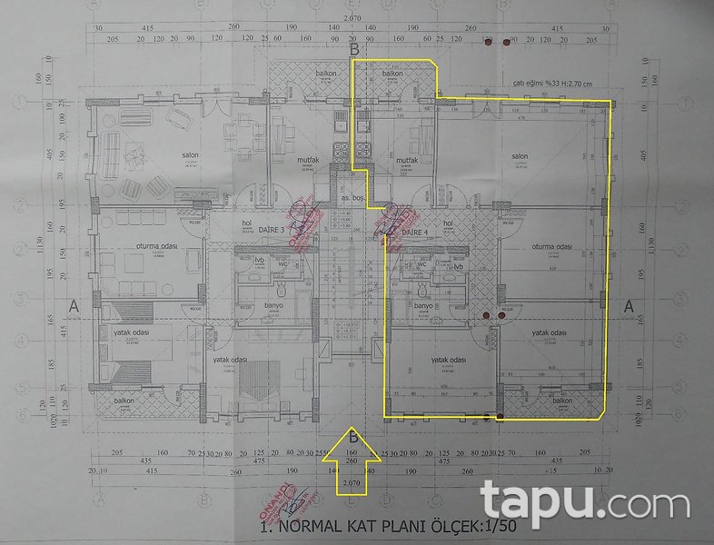 Sakarya Adapazarı 15 Temmuz Camii Mahallesi'nde 3+1 120 m2 Daire