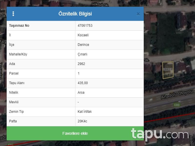 Kocaeli Derince'de Çatı Piyesli Daire