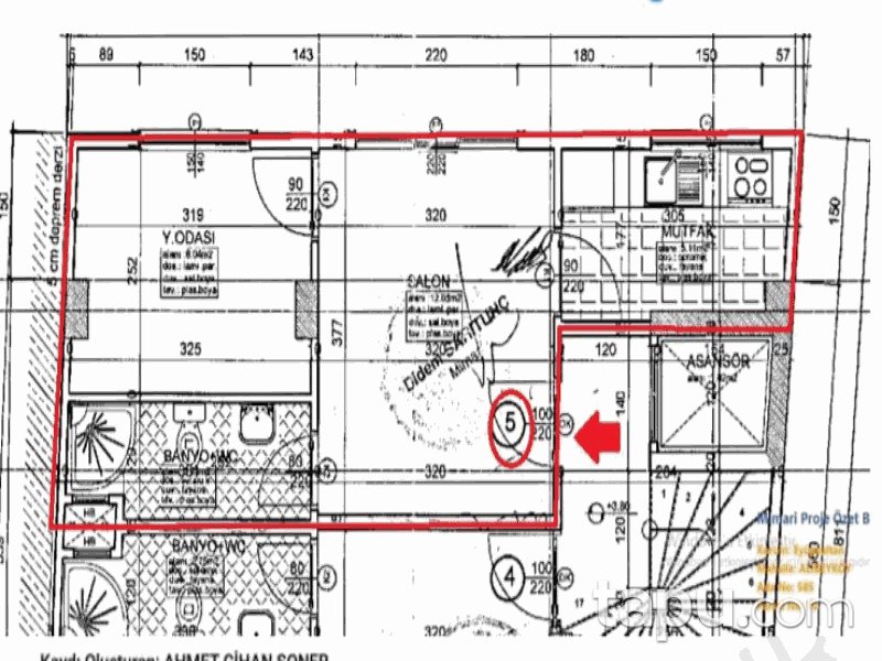 İstanbul Eyüpsultan Emniyettepe Mahallesi'nde 1+1 35 m2 Daire (1349)
