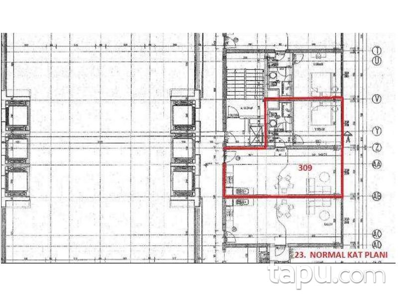 İstanbul Atasehir Flora Rezidans'ta 60m2 1+1 Daire