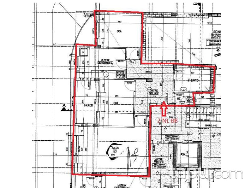 Ankara Mamak Yeşilbayır Mahallesinde 91m2 2+1 Daire